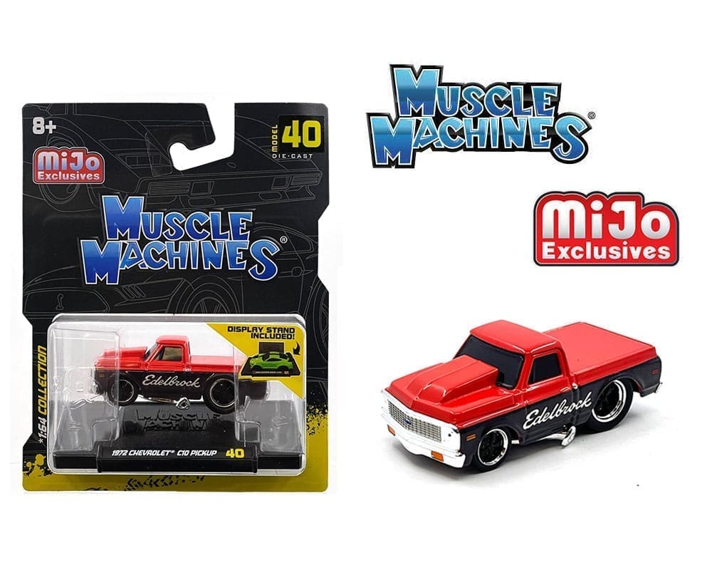 Muscle Machines 1:64 1972 Chevrolet C-10 Pick Up Edelbrock Limited