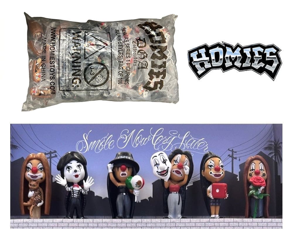 Homies Figures 2" Payasas Series 1 Assortment (Bulk Pack) - M & J Toys ...