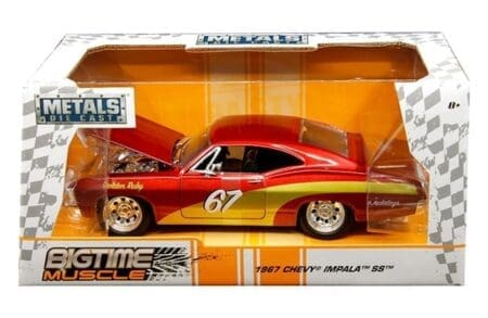 Jada 1:24 1967 Chevrolet Impala SS - Red - Bigtime Muscle