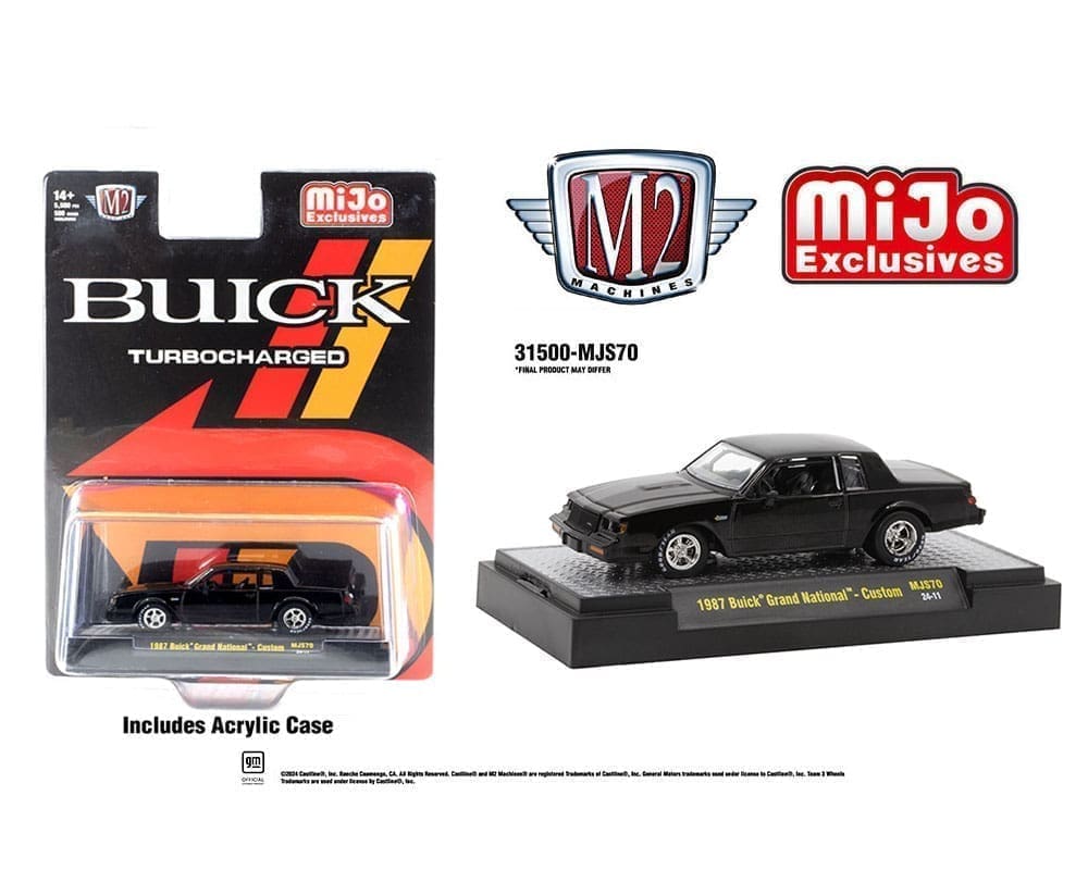 ミニカー Buick MADE IN JAPAN M2 Machines 1:64 1987 Buick Grand National Custom - Mijo