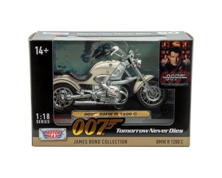 Motormax 1:18 BMW R 1200 C - 007 Tomorrow Never Dies - James Bond Collection