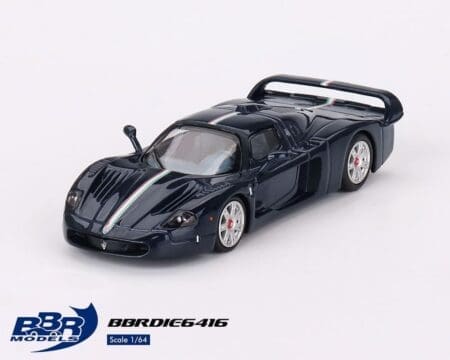 BBR Models 1:64 Maserati MC12 Stradale - Blue Metallic w/ Stripe