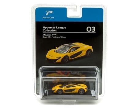 PosterCars 1:64 McLaren P1 - Volcano Yellow - Hypercar League Collection