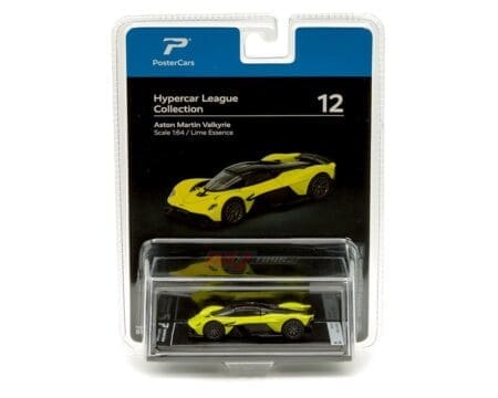 PosterCars 1:64 Aston Martin Valkyrie - Lime Essence - Hypercar League Collection