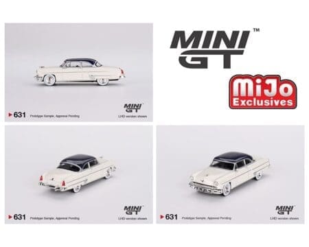 Mini GT 1:64 Lincoln Capri 1954 - Arctic White / Atlantic Blue- Mijo Exclusives