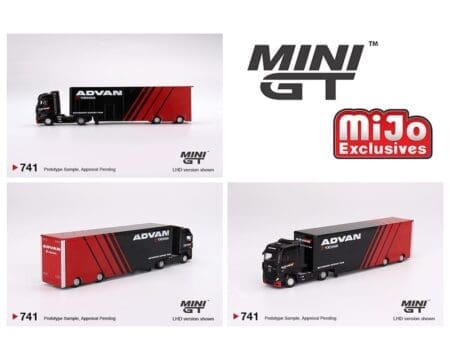 Mini GT 1:64 Mercedes-Benz Actros w/ Racing Transporter "ADVAN"