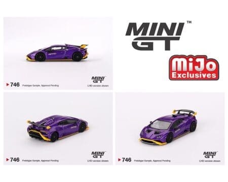 Mini GT 1:64 Lamborghini Huracán STO - Viola Pasifae - Mijo Exclusives