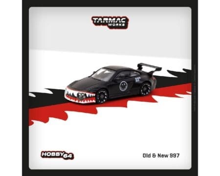 Tarmac Works 1:64 Old & New 997 - Matte Black - Hobby64