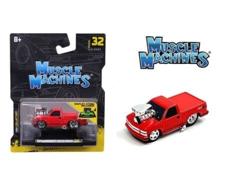 Muscle Machines 1:64 1993 Chevrolet 454 SS Pickup Truck Limited Edition - Red