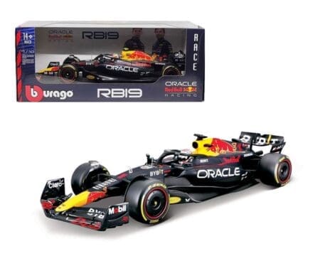 Bburago 1:18 Oracle Red Bull Racing RB19 2023 #1 Max Verstappen - Matte Dark Blue - Race Fomula 1