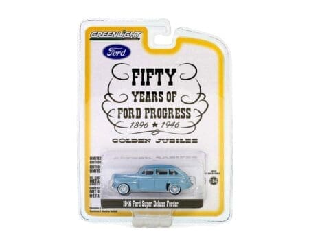 Greenlight 1:64 1946 Ford Super Deluxe Fordor - Fifty Years of Ford Progress - Golden Jubilee - Anniversary Collection Series 16 - Solid Pack