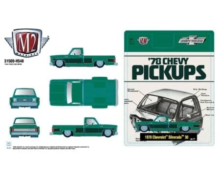 M2 Machines 1:64 1978 Chevrolet Silverado 30 - Green - Hobby Exclusive