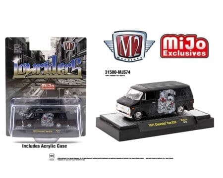 M2 Machines 1:64 1971 Chevrolet Van Lowriders Limited Edition - Black - Mijo Exclusives