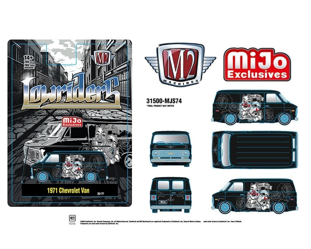 (Preorder) M2 Machines 164 1971 Chevrolet Van Lowriders Limited