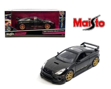 Maisto 1:24 Toyota Celica GT-S - Black - Maisto Design Tokyo Mod