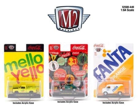 M2 Machines 1:64 Coca-Cola 2024 Release A40 Assortment