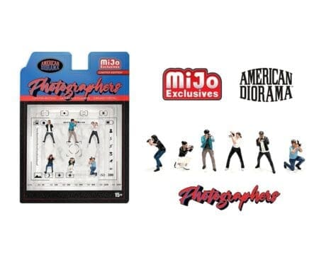American Diorama 1:64 Figures Photographers Set - Mijo Exclusives