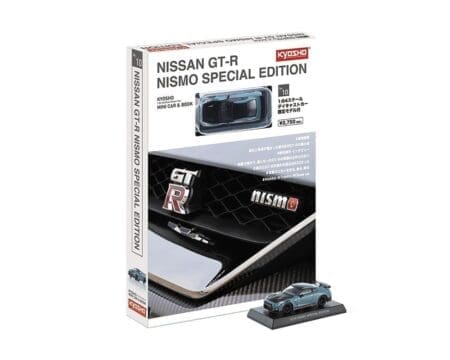 Kyosho 1:64 Mini Car & Book Nissan GT-R Nismo 2022 Limited Edition - Grey