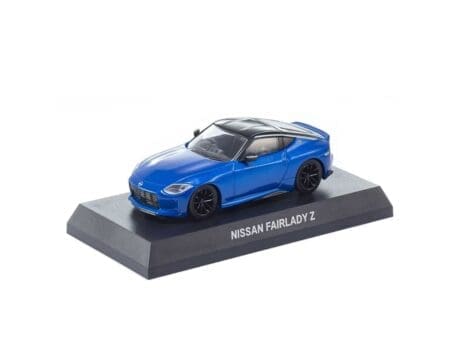 Kyosho 1:64 Mini Car & Book Nissan Fairlady Z Limited Edition - Blue - Image 2