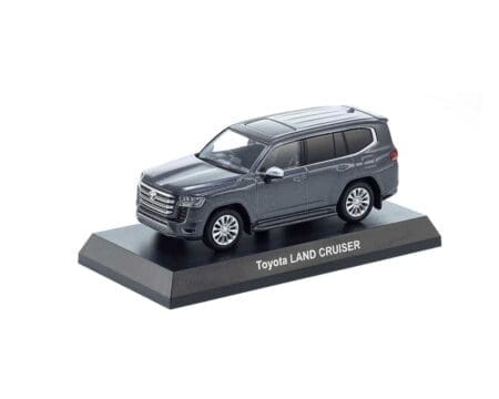 Kyosho 1:64 Mini Car & Book Toyota Land Cruiser Limited Edition - Grey - Image 2