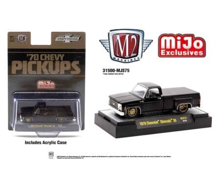 M2 Machines 1:64 1978 Chevrolet Silverado 30 Truck Limited Edition - Semi Gloss Black - Mijo Exclusives