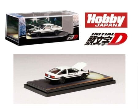 Hobby Japan 1:64 Toyota Sprinter Trueno GT APEX (AE86) INITIAL D Engine Mounted Model VS Kyoichi Sudo