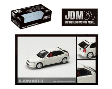 Hobby Japan 1:64 Honda Civic Type R (EK9) - Championship White - JDM64