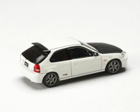 Hobby Japan 1:64 Honda Civic Type R (EK9) JDM Style - Championship White with Carbon Hood - JDM64 - Image 3