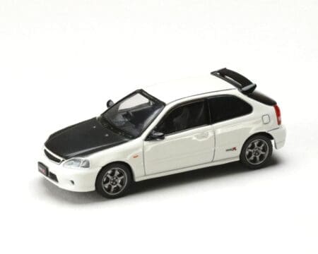 Hobby Japan 1:64 Honda Civic Type R (EK9) JDM Style - Championship White with Carbon Hood - JDM64 - Image 2