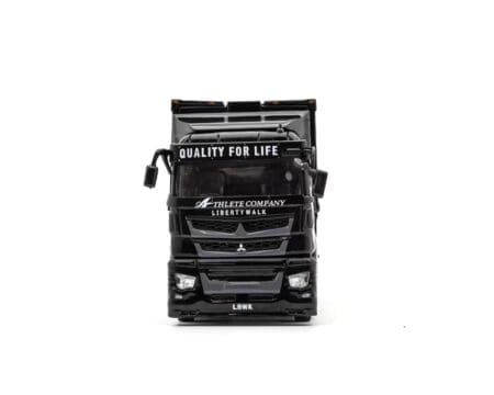 GCD 1:64 Liberty Walk LB-Trucks Mitsubishi Fuso Super Great Transporter Athlete - Black - Image 3