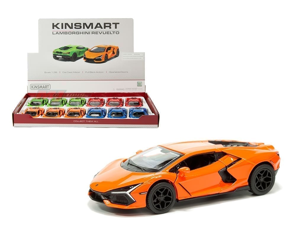 Kinsmart 1:38 Lamborghini Revuelto - Display Tray Set of 12 - M