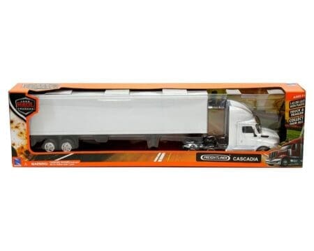 New Ray 1:43 Freightliner Cascadia Dry Van - All White – Long Haul Trucker
