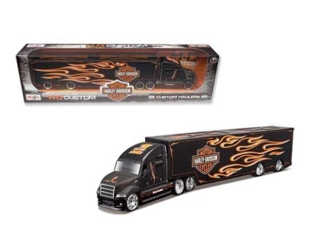 Maisto 1:64 Harley-Davidson Custom Haulers with Flames - H-D Custom
