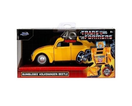 Jada 1:32 Bumblebee Volkswagen Beetle - Yellow - Transformers - Hollywood Rides