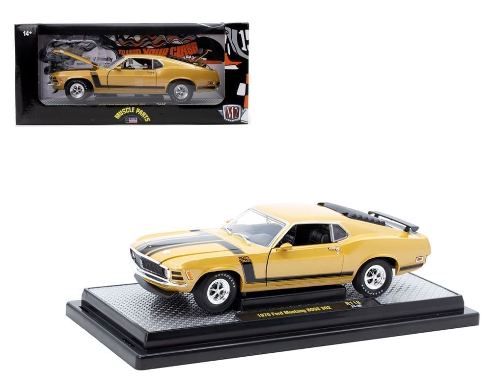 Vintage Sealed Monogram 70 Boss Mustang Molded in Color 1/24