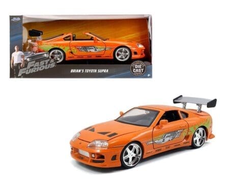 Jada 1:24 Brian's 1995 Toyota Supra (Orange) - Fast & Furious