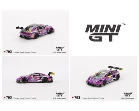Mini GT 1:64 Porsche 911 GT3 R #27 HubAuto Racing 2023 FIA GT World Cup 70th Macau Grand Prix - Mijo Exclusives