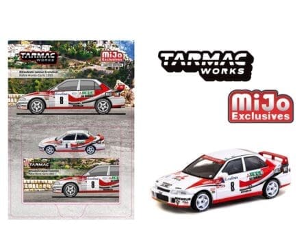 Tarmac Works 1:64 Mitsubishi Lancer Evolution Rallye Monte-Carlo 1993 K. Eriksson / S. Parmander - Global64 - Mijo Exclusives