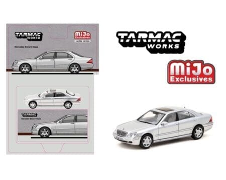 Tarmac Works 1:64 Mercedes-Benz S Class - Brilliant Silver metallic - Global64 - Mijo Exclusives