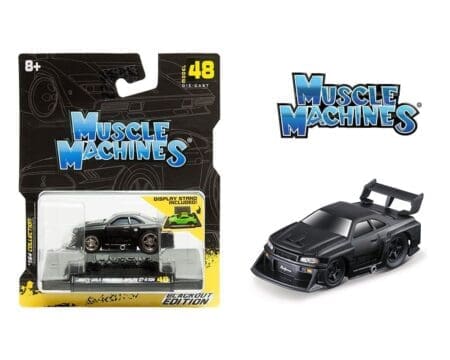 Muscle Machines 1:64 Liberty Walk 1999 Nissan Skyline GT-R R34 - Blackout Edition - Series 8 #48
