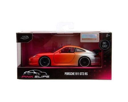 Jada 1:32 Porsche 911 GT3 RS -Orang & Silver - Pink Slips
