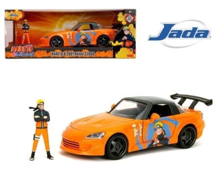 Jada 1:24 2001 Honda S2000 with Naruto Figure - Naruto Shippuden - Hollywood Rides