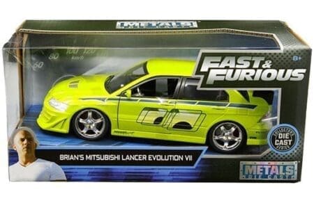 Jada 1:24 Brian's 2002 Mitsubishi Lancer Evo VIII (Green) – Fast & Furious