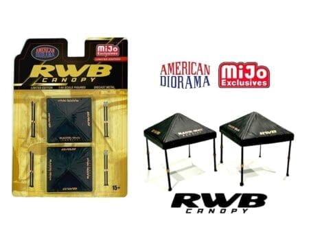 American Diorama 1:64 Canopy RWB - Black - Mijo Exclusives