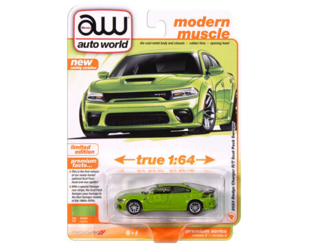 Auto World 1:64 2023 Dodge Charger Swinger R/T Scat Pack - Sublime - Limited Edition