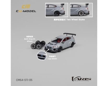 CM Model 1:64 Subaru STI Varis Widebody 1.0 - Gray