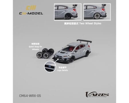 CM Model 1:64 Subaru WRX Varis Widebody 2.0 - Gray