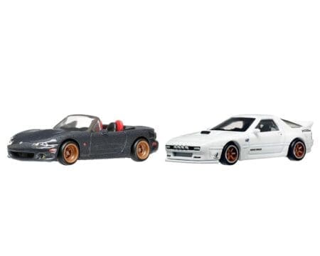 Hot Wheels 1:64 Car Culture Premium 2 pack Mazda Mazdaspeed Miata & Mazda RX7 FC Pandem - Image 2