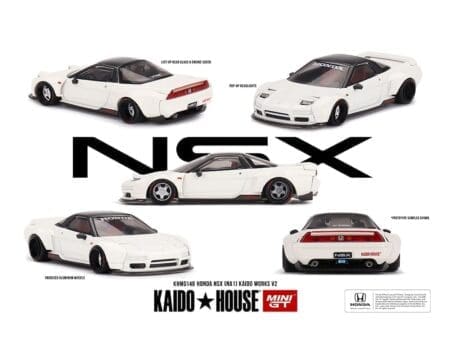 Kaido House x Mini GT 1:64 Honda NSX (NA1) Kaido WORKS V2 - White