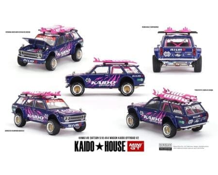 (Preorder) Kaido House x Mini GT 1:64 Datsun 510 4x4 Wagon Kaido Offroad V2 - Purple
